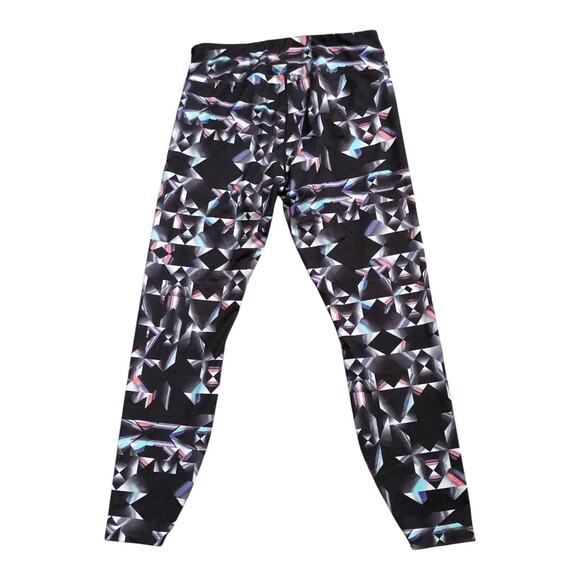 ASICS Womens Size XL Pull On Retro Athletic Yoga Gym Workout Leggings Pants - Picture 2 of 6